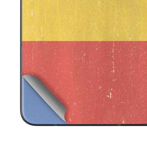 Belgium Flag Distressed Galaxy Z Fold5 5G Skin